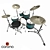 Pearl DMP905/C213 Drum Set: 5-Piece Configuration 3D model small image 3