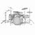 Pearl DMP905/C213 Drum Set: 5-Piece Configuration 3D model small image 5