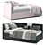 Joyful Corner Bed 3D model small image 2