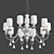 Elegant Replica Eva Chandelier 3D model small image 1