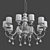 Elegant Replica Eva Chandelier 3D model small image 2