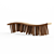 Sleek Centipede Bench 3D model small image 1