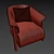Modern Design Armchair 3D model small image 3