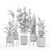 PBR-Optimized Indoor Plant Set 3D model small image 2