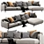  Modern Ditre Krisby Chaise Lounge - Stylish and Comfortable 3D model small image 3