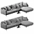  Modern Ditre Krisby Chaise Lounge - Stylish and Comfortable 3D model small image 5