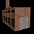 Antique Brick Boiler Room 3D model small image 4