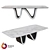 Sleek Kronco Sam - Ceramic Dining Table 3D model small image 1