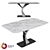 Kronco Stela Ceramic Dining Table - Customizable Colors & Designs 3D model small image 1