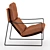 Sleek Leather Armchair: David 3D model small image 3