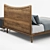 Elegant Carlton Upholstered Bed 3D model small image 3