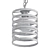 Industrial Iron Cage Pendant 3D model small image 2