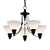 Elegant 5-Light Chandelier: Perkins 3D model small image 1