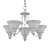 Elegant 5-Light Chandelier: Perkins 3D model small image 2