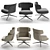 Piccadilly Molteni & C Armchair 3D model small image 3