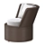 Angela Swivel Chair: Modern and Stylish Seating Solution 3D model small image 3