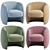 Modern Armchair 2014: Sleek Design 3D model small image 1