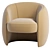 Modern Armchair 2014: Sleek Design 3D model small image 2