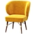 Elegant Louis Armchair - Timeless Design 3D model small image 3