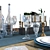 Modern Dining Table Set 016 3D model small image 5