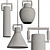  Modern Glass Pendant Light 3D model small image 4