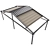 Motorized Waterproof Pergola 3D model small image 1