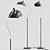 Leap Industrial Steel Floor Lamp 3D model small image 1