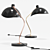 Industrial Black Copper Leap Table Lamp 3D model small image 1