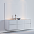 Elegant Bathroom Cabinet Set 3D model small image 4