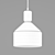 Elegant Glass Pendant Light 3D model small image 3