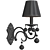 Elegant Eurosvet Ivin Wall Sconce 3D model small image 2