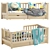 Henry Children's Bed with Drawers: Stylish and Functional 3D model small image 4