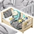 Henry Children's Bed with Drawers: Stylish and Functional 3D model small image 7