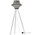 Elegant Floral Floor Lamp 3D model small image 4