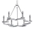 Industrial Iron Ring Chandelier 3D model small image 2