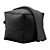 Stylish Moriah Black Pouf: Ashley Furniture 3D model small image 1