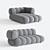 Contemporary INTERMEDE Modular Sofa 3D model small image 1