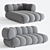 Contemporary INTERMEDE Modular Sofa 3D model small image 6