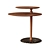 Elegant Walnut Vaiven Side Table 3D model small image 1