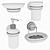 PBR-optimized Bathroom Set 3D model small image 1