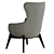 Elegant Nicoline Italia Iseo Armchair 3D model small image 3