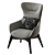 Elegant Nicoline Italia Iseo Armchair 3D model small image 4