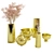 Elegant Brass Vases by West Elm 3D model small image 1