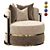 Cosy COMO Armchair: Stylish and Comfortable 3D model small image 1