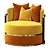 Cosy COMO Armchair: Stylish and Comfortable 3D model small image 3
