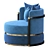 Cosy COMO Armchair: Stylish and Comfortable 3D model small image 4