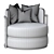 Cosy COMO Armchair: Stylish and Comfortable 3D model small image 6