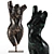 Sculptural People Art Decoration 3D model small image 1