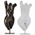 Sculptural People Art Decoration 3D model small image 6