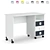 Legenda White L-03 Table 3D model small image 1